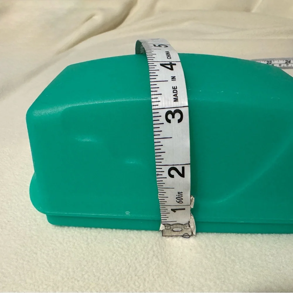 Tupperware Impressions 1 lb. Butter Dish Vintage Teal Green